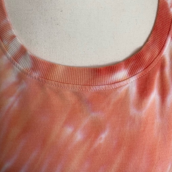 Jane and Delancey Orange/White Tie Dye Crew Neck long sleeve Sweatshirt. Sz L - Picture 4 of 15